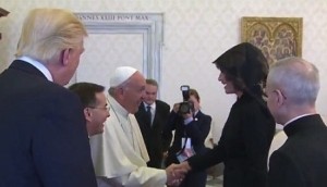 Melania and the pope